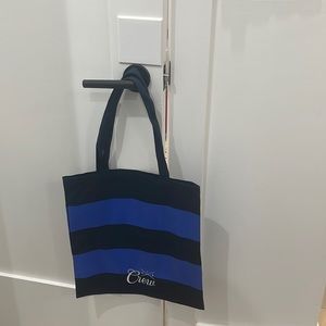 J Crew striped tote bag